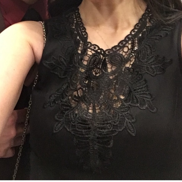 Aqua Black Lace Detail Dress Size M - Picture 10 of 10